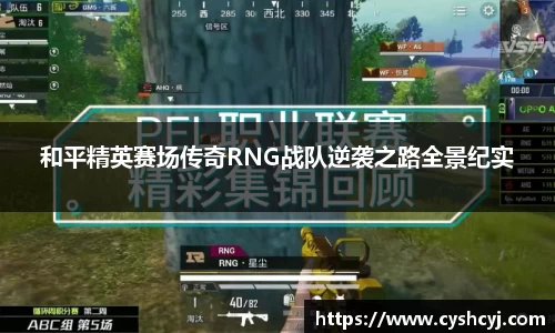 和平精英赛场传奇RNG战队逆袭之路全景纪实